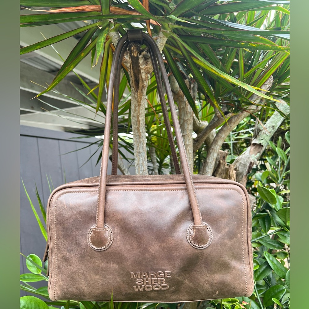 Marge Sherwood Boston Bag Washed Brown
